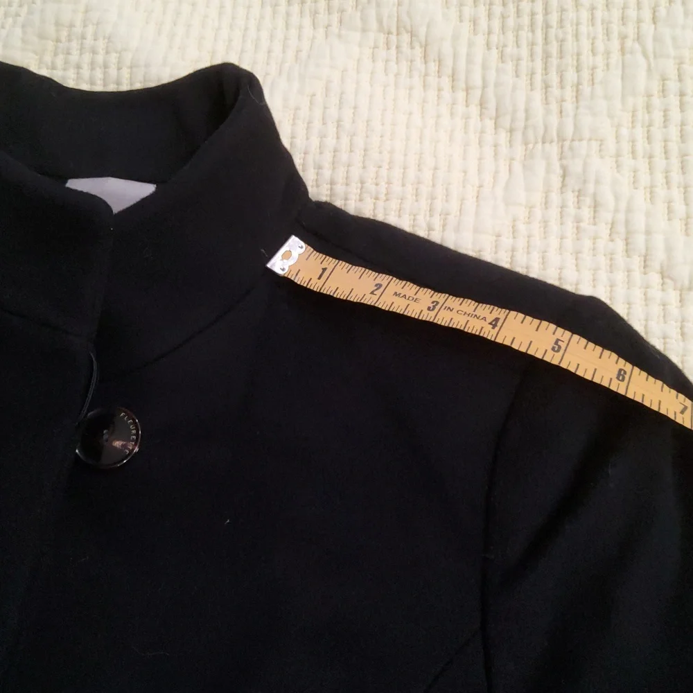 Fleurette Lambwool Midi Coat Size 10 - Picture 15 of 16